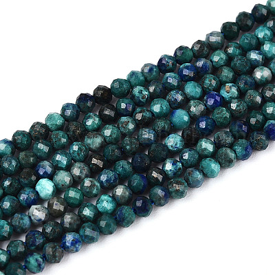 Natürliche Chrysokolla und Lapislazuli Perlen&nbsp;G-T143-15-1