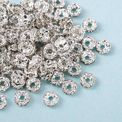 Messing Strass Zwischen perlen&nbsp;RSB031NF-01-1