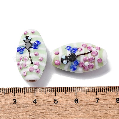 Perles vernissées manuelles&nbsp;LAMP-G137-D09-1