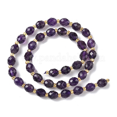 Natürlichen Amethyst Perlen Stränge&nbsp;G-F809-A32-01-1