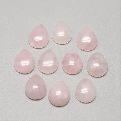 Rosa naturale cabochon di quarzo&nbsp;G-R417-13x18-48-1