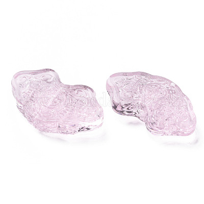 Perle di lampwork irregolari fatte a mano trasparenti&nbsp;LAMP-T017-11F-1