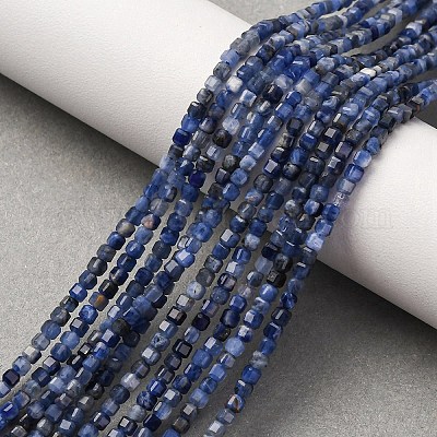 Natur Sodalith Perlen Stränge&nbsp;G-B142-C02-2x2mm-1