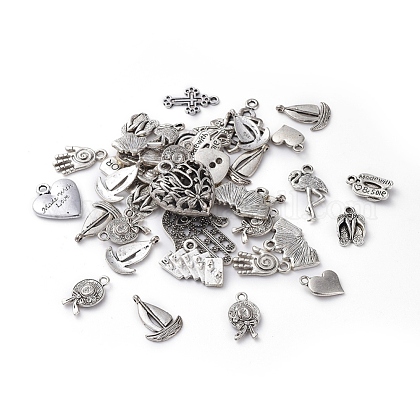 Metallanhänger im tibetischen Stil für die Herstellung und Herstellung von DIY-Schmuck TIBEB-R010-1
