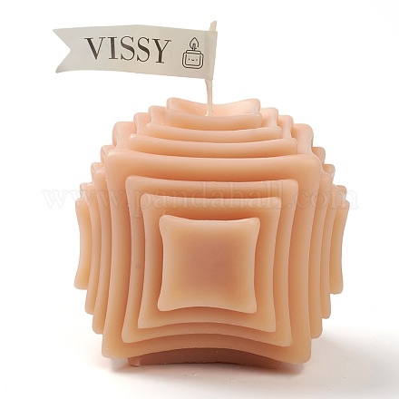 Bougies d'aromathérapie sans fumée en forme de cube DIY-B004-B04-1