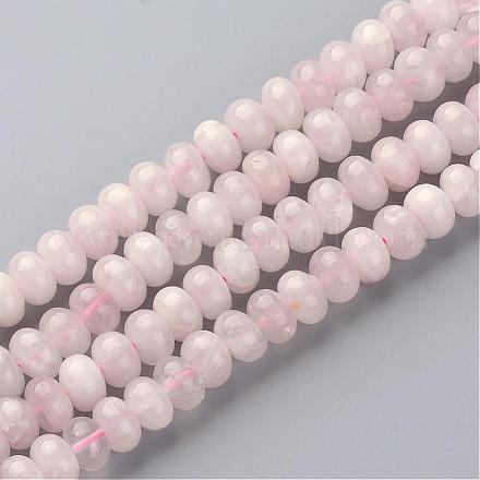 Natürlichen Rosenquarz Perlenstränge G-S214-38-1