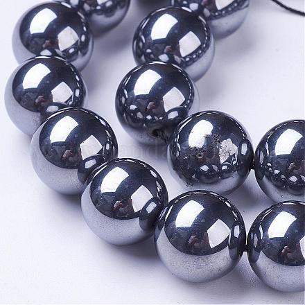 Brins de perles de pierre térahertz G-P249-01-14mm-1