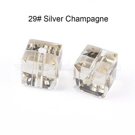 Abalorios de cristal austriaco de imitación SWAR-F074-8x8mm-29-1