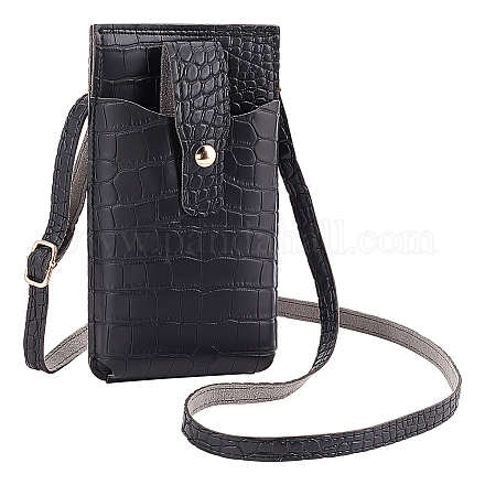 Wadorn petit sac à bandoulière en cuir pu étui pour téléphone portable portefeuille AJEW-WH0304-70-1
