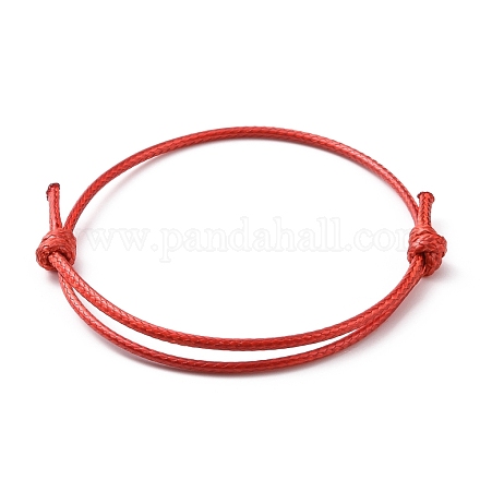 Création de bracelets en corde de polyester ciré coréen AJEW-JB00011-09-1