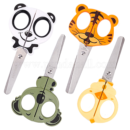 Wholesale GORGECRAFT 4pcs Animal Craft Scissors Preschool Training