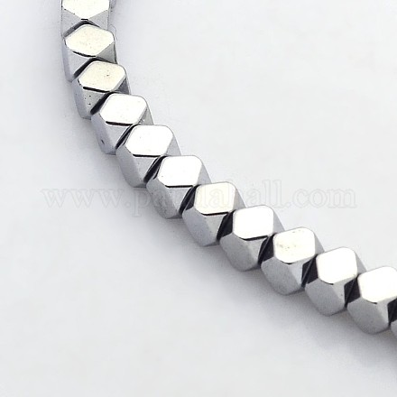 Chapelets de perles en hématite synthétique sans magnétiques G-J212A-02-1