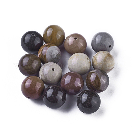 Perles de jaspe impériales naturelles G-G790-16-1