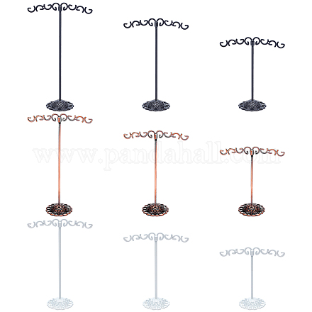 Set di espositori per orecchini con placcatura in ferro pieno fingerinspire EDIS-FG0001-29-1