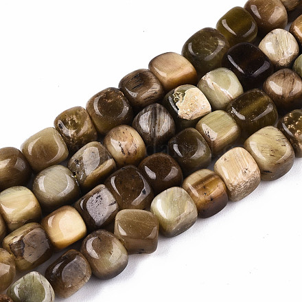 Natural Tiger Eye Beads Strands G-S374-004A-1