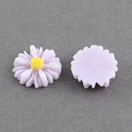 Flatback Hair & Costume Accessories Ornaments Resin Flower Daisy Cabochons CRES-Q101-03-1