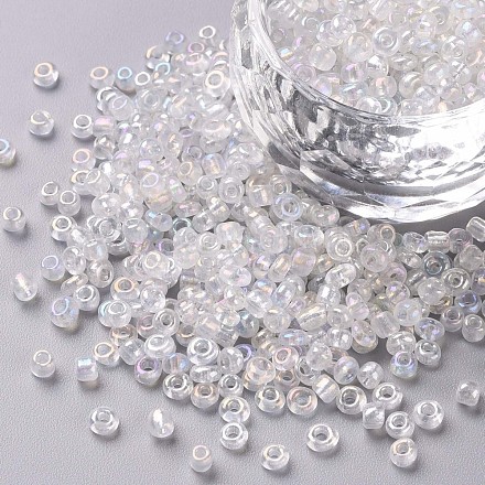 Perles de rocaille en verre rondes SEED-A007-3mm-161-1