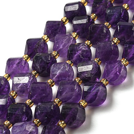 Natürlichen Amethyst Perlen Stränge G-M443-B02-01-1