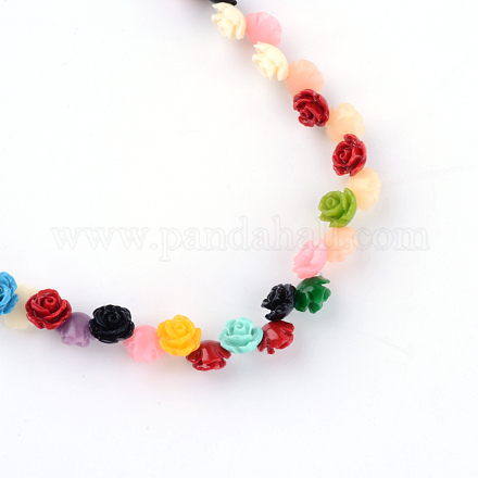 Dyed Synthetic Coral Bead Strands CORA-Q028-01-1