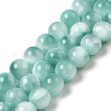 Brins de perles de verre naturel G-I247-31C-1