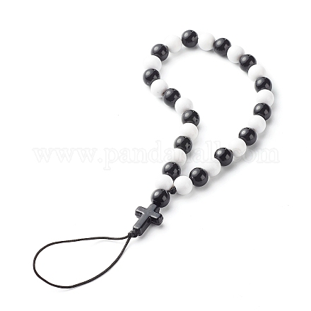 Acrylic Beads Mobile Straps HJEW-JM00529-1