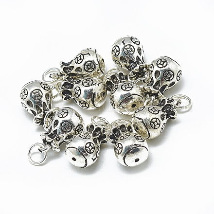 Thai 925 Sterling Silber Charms STER-T002-31AS-1