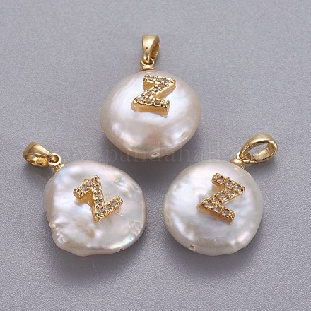 Colgantes naturales de perlas cultivadas de agua dulce KK-L187-A-01Z-1