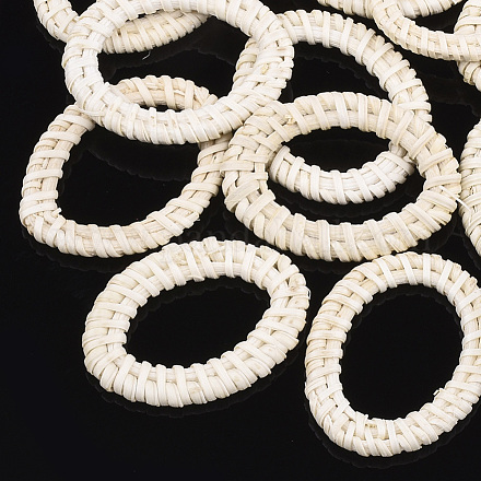 Reed caña hecha a mano / anillos de unión de ratán tejidos WOVE-T005-18B-1