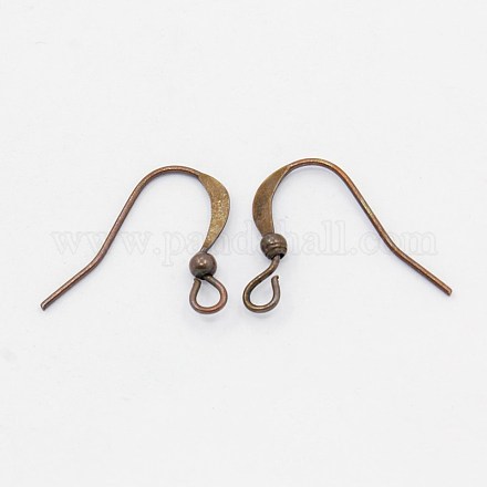 Brass French Earring Hooks X-KK-Q365-RC-NF-1