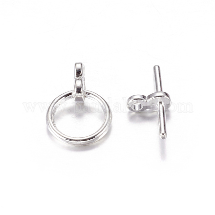 Tibetan Style Toggle Clasps TIBE-AB2035Y-S-NF-1