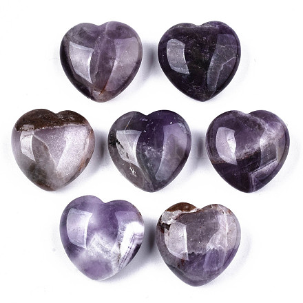 Amatista natural corazón amor piedras G-S330-13A-1