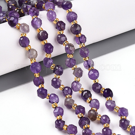 Natürlichen Amethyst Perlen Stränge&nbsp;G-T141-48-1