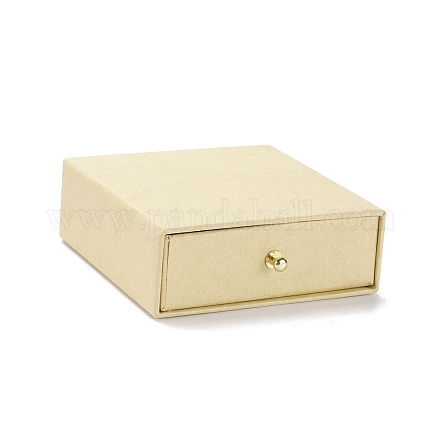 Boîte à bijoux à tiroir en papier carré CON-C011-03B-06-1