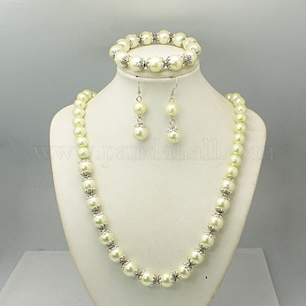 Kits de bijoux en perles de verre: boucles d'oreilles SJEW-JS00244-03-1