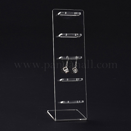 Transparent Acrylic Earrings Display Stands EDIS-G014-04-1