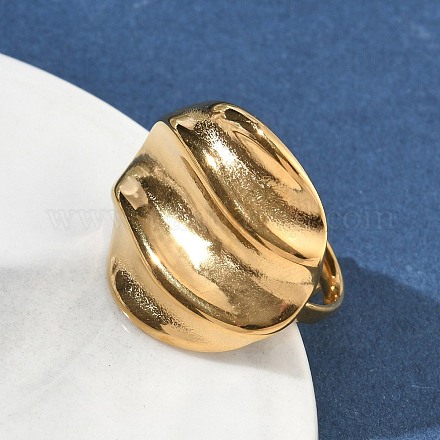 Offene Manschettenringe aus Edelstahl 304 RJEW-F202-02F-G-1