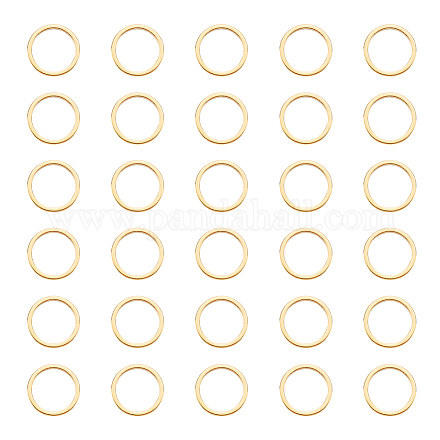 Unicraftale 40 pieza de 12 mm de diámetro 304 anillos de enlace de acero inoxidable anillo redondo dorado marcos circulares conectores anillo de enlace de joyería anillo para pulsera collar fabricación de joyas STAS-UN0047-55-1