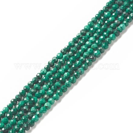 Chapelets de perles en malachite naturelle G-G989-A06-A-1