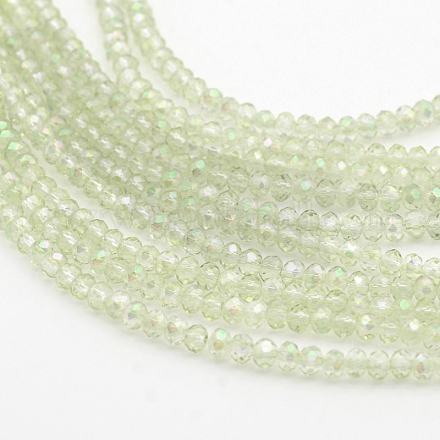 Electroplate Glass Beads Strands EGLA-D020-3x2mm-26-1