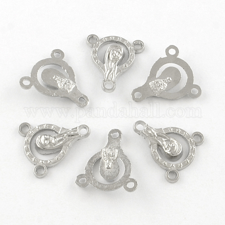 Virgin Mary Alloy Chandelier Component Links PALLOY-R086-02-1