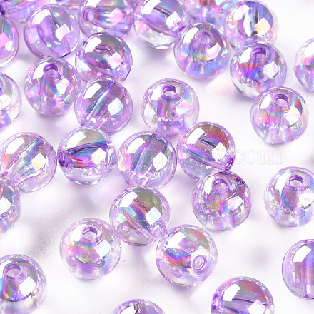 Perles en acrylique transparente MACR-S370-B10mm-746-1