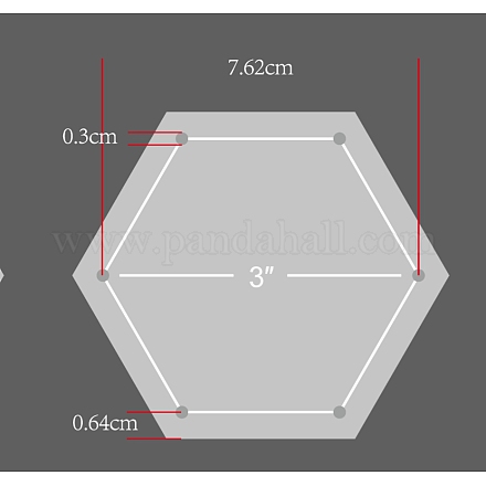 Акриловая прозрачная нажимная пластина DIY-WH0158-46C-1