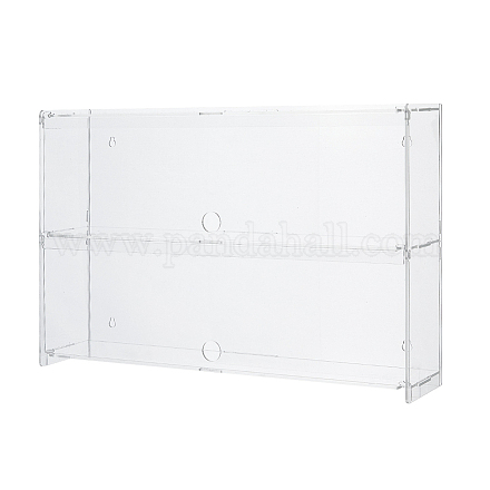 2-ярусная прозрачная акриловая витрина для минифигурок ODIS-WH0061-50B-1