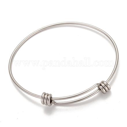Bracelet extensible réglable en 304 acier inoxydable fabrication de bracelet STAS-D071-1
