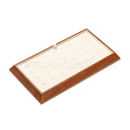 Bandeja de exhibición de cuentas redondas de joyería de pesentación de madera rectangular ODIS-P008-13A-1