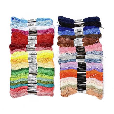 50 madeja 50 colores hilo de bordar de poliéster de 6 capas OCOR-G010-02-1