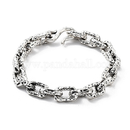 Bracelets de chaîne de câble en alliage rétro pour femmes et hommes BJEW-L684-005AS-1