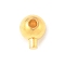925 Sterling Silver Crimp Beads, Round, Golden, 4x3x2.8mm, Hole: 0.9mm