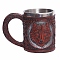 Resin Cup, with 304 Stainless Steel, Wolf, Packing: 130x120x172mm