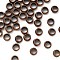 Brass Crimp Beads, Red Copper, 4x2mm, Hole: 3mm